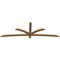 Ekena Millwork Davenport Timber Gable Bracket, Western Red Cedar, 96"W x 32"H x 1 1/2"D x 3 1/2"F, 8/12 Pitch GBW096X32X0204DAV00SWR - alternate 2